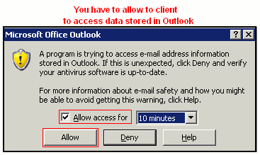 allow access